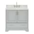 Ariel Stafford 36" Free Standing Single Basin Vanity Set with Cabinet and Marble Vanity Top Grey
