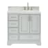 Ariel Stafford 36" Free Standing Single Basin Vanity Set with Cabinet and Marble Vanity Top Grey