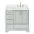 Ariel Stafford 37" Free Standing Single Basin Vanity Set with Cabinet and Quartz Vanity Top Grey