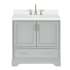 Ariel Stafford 36" Free Standing Single Basin Vanity Set with Cabinet and Quartz Vanity Top Grey