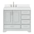Ariel Stafford 42" Free Standing Single Basin Vanity Set with Cabinet and Quartz Vanity Top Grey