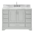 Ariel Stafford 49" Free Standing Single Basin Vanity Set with Cabinet and Marble Vanity Top Grey