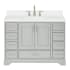 Ariel Stafford 49" Free Standing Single Basin Vanity Set with Cabinet and Quartz Vanity Top Grey