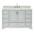 Ariel Stafford 54" Free Standing Single Basin Vanity Set with Cabinet and Marble Vanity Top Grey