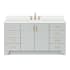 Ariel Taylor 67" Free Standing Single Basin Vanity Set with Cabinet and Quartz Vanity Top Grey