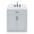 Ariel Hepburn 30" Free Standing Single Basin Vanity Set with Cabinet and Quartz Vanity Top Grey