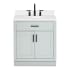 Ariel Hepburn 32" Free Standing Single Basin Vanity Set with Cabinet and Quartz Vanity Top Grey
