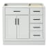 Ariel Hepburn 36" Single Free Standing Vanity Cabinet Only - Less Vanity Top Grey