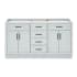 Ariel Hepburn 60" Double Free Standing Vanity Cabinet Only - Less Vanity Top Grey