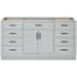 Ariel Hepburn 66" Single Free Standing Vanity Cabinet Only - Less Vanity Top Grey