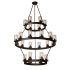 Artcraft Lighting Melno Park 24 Light 42" Wide Pillar Candle Style Chandelier Dark Chocolate