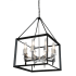 Artcraft Lighting Vineyard 8 Light 20" Wide Square Chandelier Black / Chrome