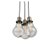 Artcraft Lighting Edison 3 Light 11" Wide Suspension Multi Light Pendant Matte Black