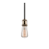 Artcraft Lighting Tribeca 4" Wide Mini Pendant Matte Black / Satin Brass