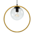 Artcraft Lighting Lugano 14" Wide Pendant Black / Vintage Brass