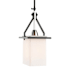 Artcraft Lighting Brydon 6" Wide Pendant / Converts To Wall Sconce Black / Brushed Nickel