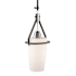 Artcraft Lighting Brydon 7" Wide Pendant / Converts To Wall Sconce Black / Brushed Nickel