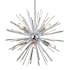Artcraft Lighting Sunburst 8 Light 19" Wide Pendant Chrome