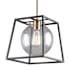 Artcraft Lighting Bridgetown 13" Wide Pendant Black / Harvest Brass
