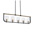 Artcraft Lighting Cheshire 5 Light 40" Wide Linear Pendant Black / Brass