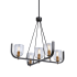Artcraft Lighting Cheshire 5 Light 30" Wide Chandelier Black / Brass