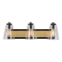Artcraft Lighting Treviso 3 Light 26" Wide Vanity Light Black / Brass