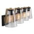 Artcraft Lighting Treviso 4 Light 31" Wide Vanity Light Black / Brass