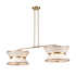 Artcraft Lighting Layla 8 Light 48" Wide Linear Chandelier Brushed Brass