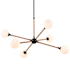 Artcraft Lighting Capilano 37" Wide Chandelier Black / Natural / Clear