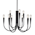 Artcraft Lighting Bronte 26" Wide Candle Style Chandelier Black