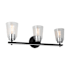 Artcraft Lighting Essex 3 Light 25" Wide Vanity Light Black / Chrome / Clear