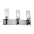Artcraft Lighting Arlington 3 Light 24" Wide Vanity Light Satin Nickel / Clear