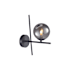 Artcraft Lighting Modena 12" Tall Wall Sconce Black / Smoke