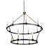 Artcraft Lighting Notting Hill 36" Wide Ring Chandelier Black / Brushed Brass