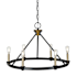 Artcraft Lighting Notting Hill 26" Wide Ring Chandelier Black / Brushed Brass