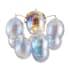 Artcraft Lighting Globo 4 Light 16" Wide Semi-Flush Ceiling Fixture Brass / Iridescent