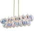 Artcraft Lighting Globo 8 Light 44" Wide Linear Pendant Brass / Iridescent