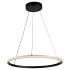 Artcraft Lighting Nova 20" Wide LED Ring Chandelier Black