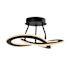 Artcraft Lighting Wave 18" Wide LED Semi-Flush Ceiling Fixture Black