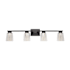 Artcraft Lighting Dalton 4 Light 34" Wide Vanity Light Black / Clear