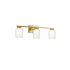 Artcraft Lighting Saville 3 Light 24" Wide Vanity Light Brass / Clear