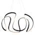 Artcraft Lighting Mira 25" Wide LED Abstract Chandelier Black