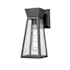 Artcraft Lighting Lucian 12" Tall Outdoor Wall Sconce Black / Clear