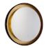 Artcraft Lighting Reflections 32" W x 31-1/2" H Circular Metal Framed Bathroom Wall Mirror with LED Lighting Oil Rubbed Bronze / Gold Leaf