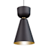 Artcraft Lighting Tempo 8" Wide Pendant Matte Black / Brass
