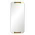 Arteriors Thatch 3-1/2" W x 12" H Rectangular Bathroom Mirror Antique Brass