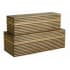 Arteriors Trinity 2 Piece Wood Chest Set Light Brown