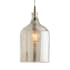 Arteriors Noreen 10" Wide Pendant Vintage Brass / Smoke Luster
