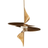Arteriors Renly 24" Wide LED Commercial Abstract Pendant Pale Gold Leaf