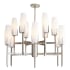 Arteriors Keifer 12 Light 36" Wide Chandelier Steel / Vintage Silver